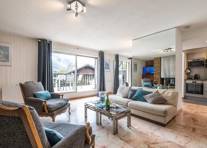 Grand Appartement Avec Terrasse Face Au Mont-Blanc, Parking Et Wifi - Fr-1-343-173