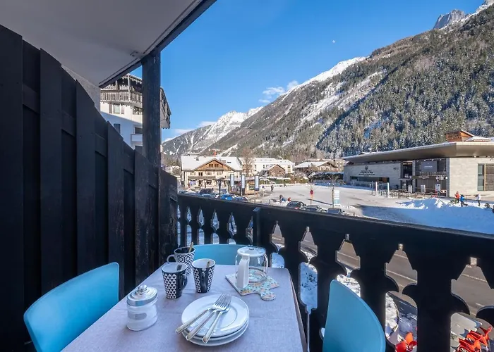 Sunny Appartement Centre Ville Vue Mont Blanc Balcon 3 Personnes