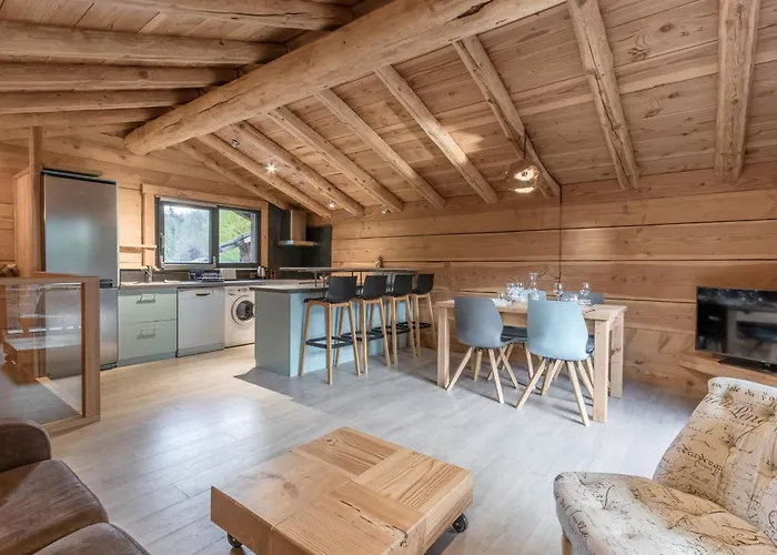 Le Grand Champs - Chalet Prive Avec Terrasse Et Vue