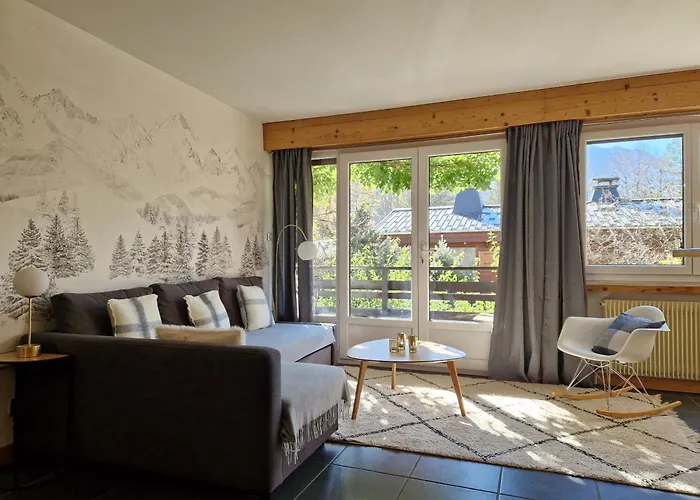 Les Tussilages - Terrasse Vue Mont-Blanc