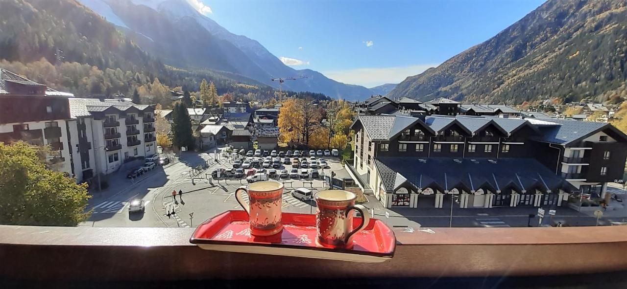 Vue Montblanc Magique En Centre-ville Avec Parking