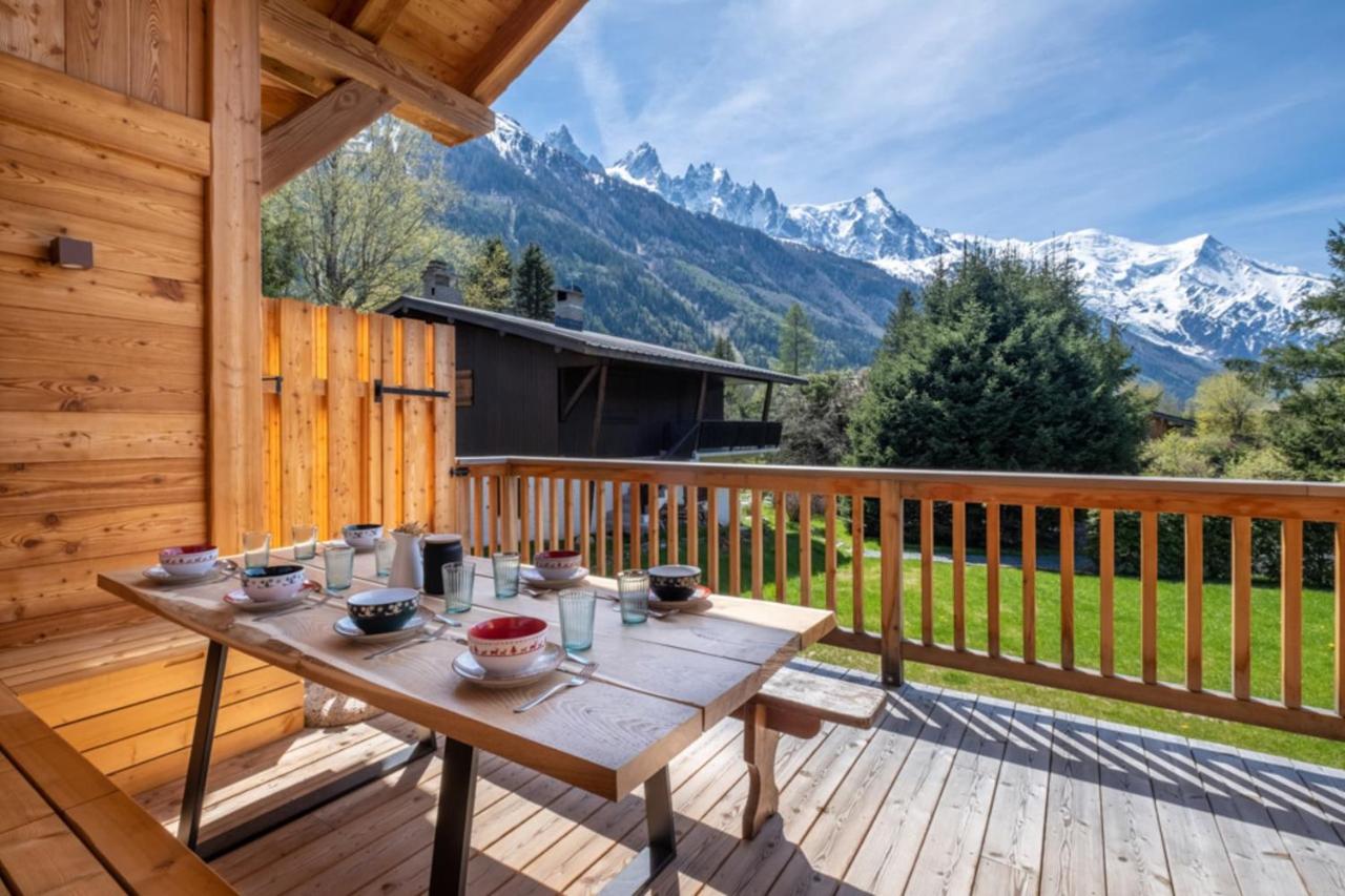 Sublime Mitoyen Face Au Mont-blanc *
