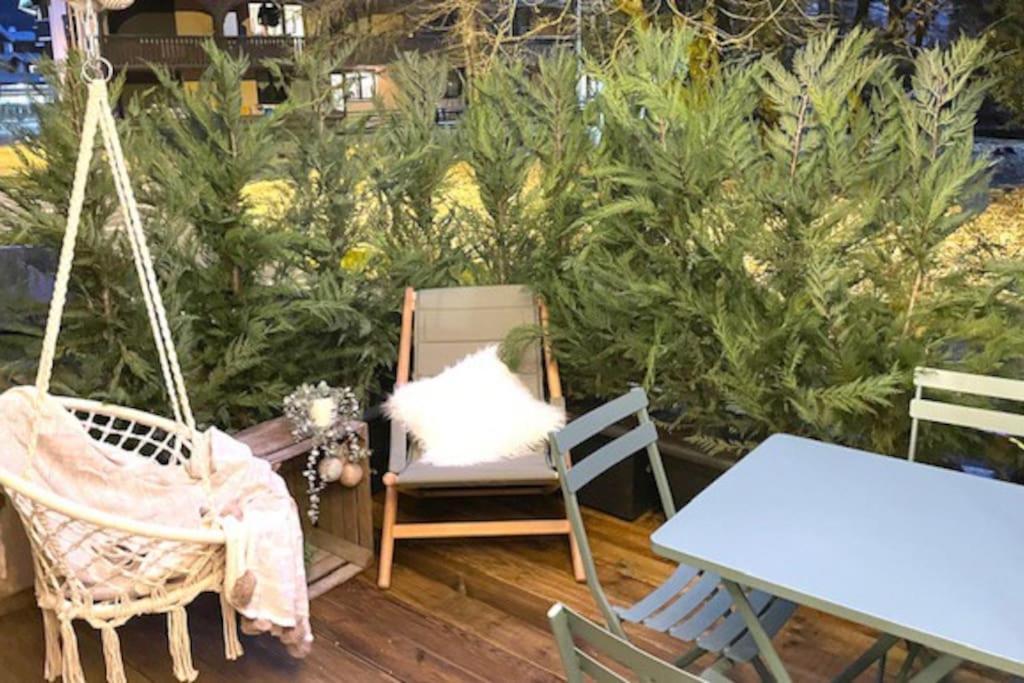 New, Terrasse, Vue Mont Blanc