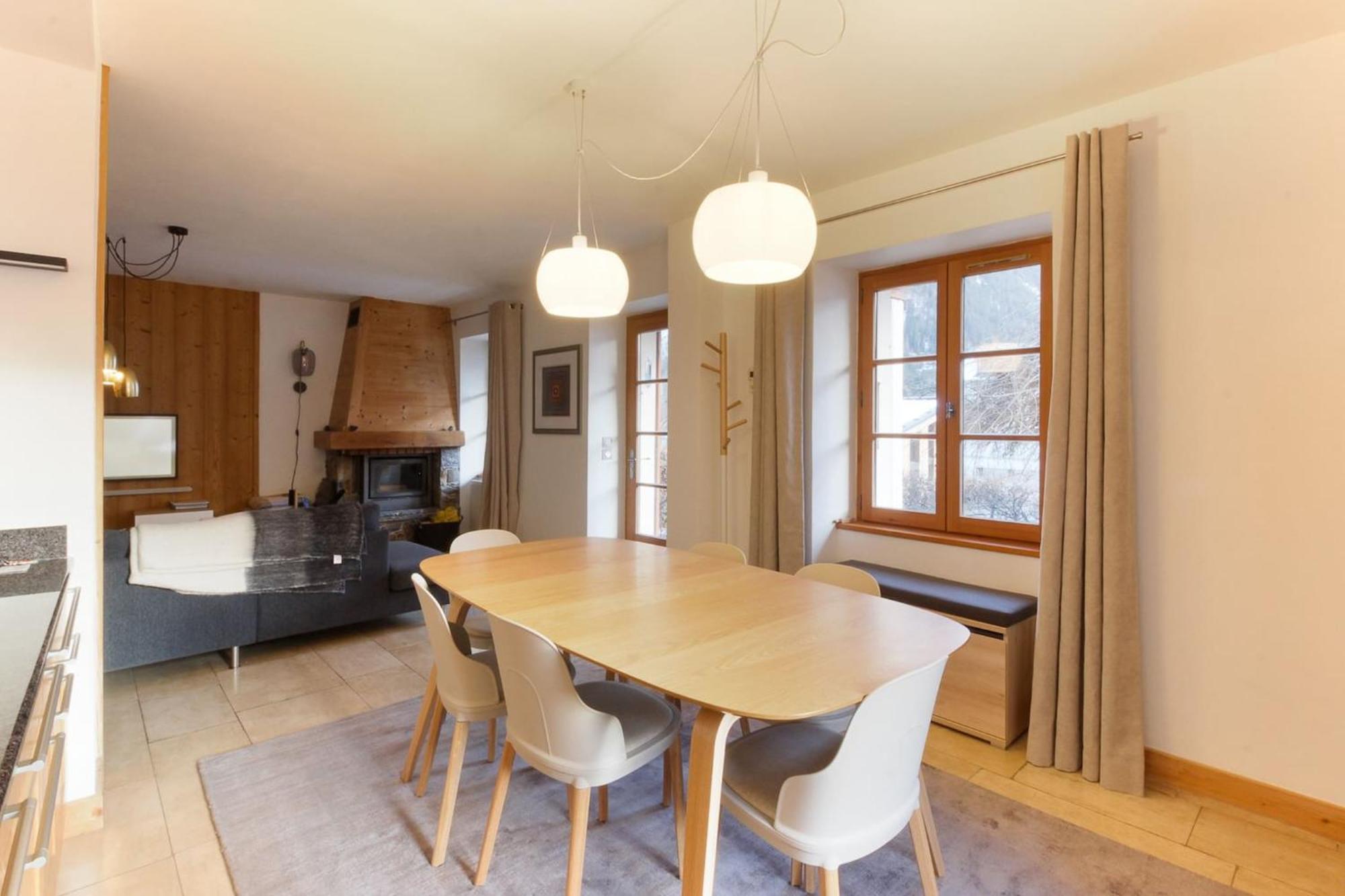 Les Alpins - Centre De - Renove Avec Jardin Et Vue Imprenable Sur Le Montblanc Appartement Chamonix