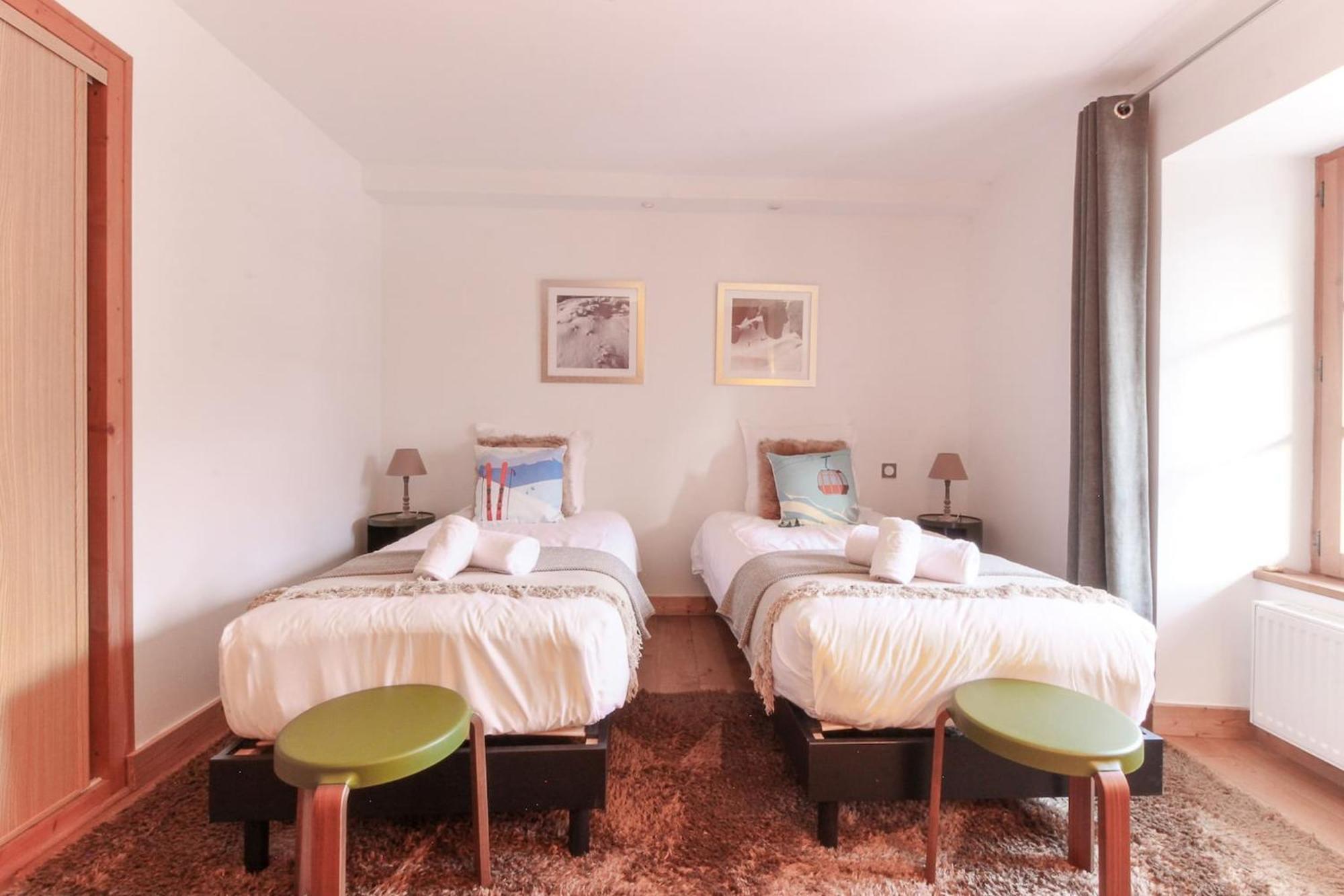 Les Alpins - Centre De - Renove Avec Jardin Et Vue Imprenable Sur Le Montblanc Appartement