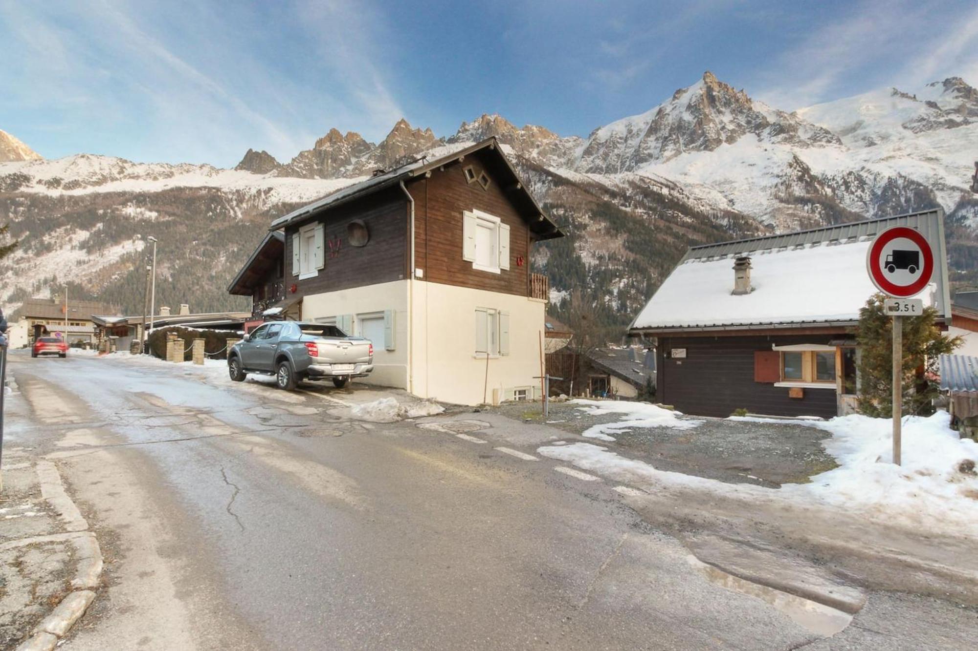 Appartement Les Alpins - Centre De - Renove Avec Jardin Et Vue Imprenable Sur Le Montblanc