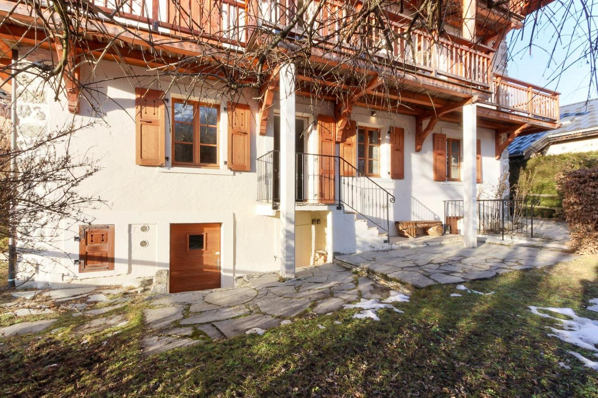 Appartement Les Alpins - Centre De - Renove Avec Jardin Et Vue Imprenable Sur Le Montblanc *