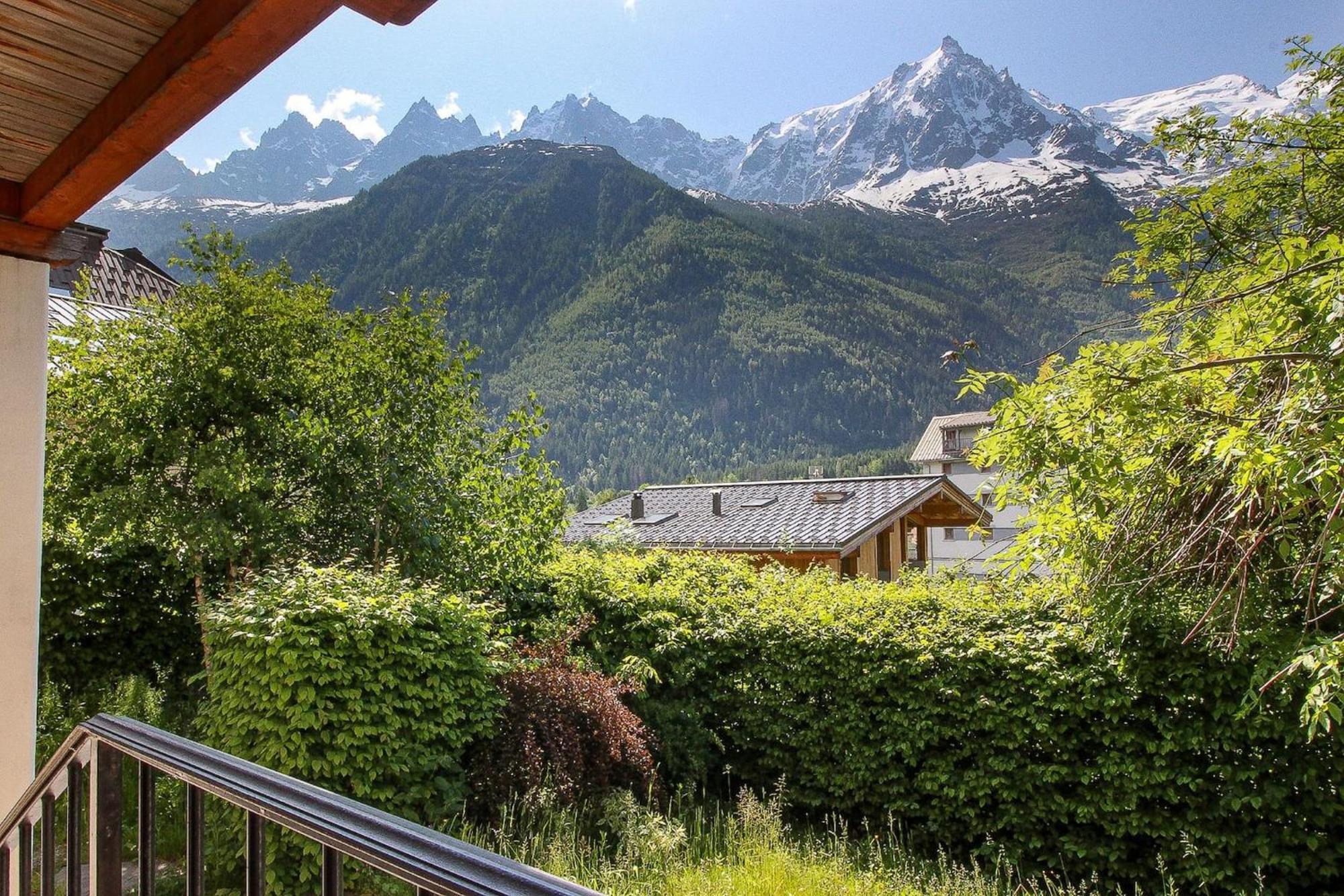 Les Alpins - Centre De - Renove Avec Jardin Et Vue Imprenable Sur Le Montblanc