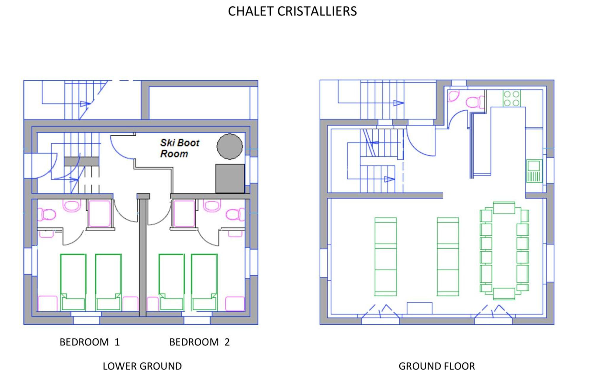 Chalet Cristalliers - 5 Bedroom Luxury In With Log Fire And Hot Tub