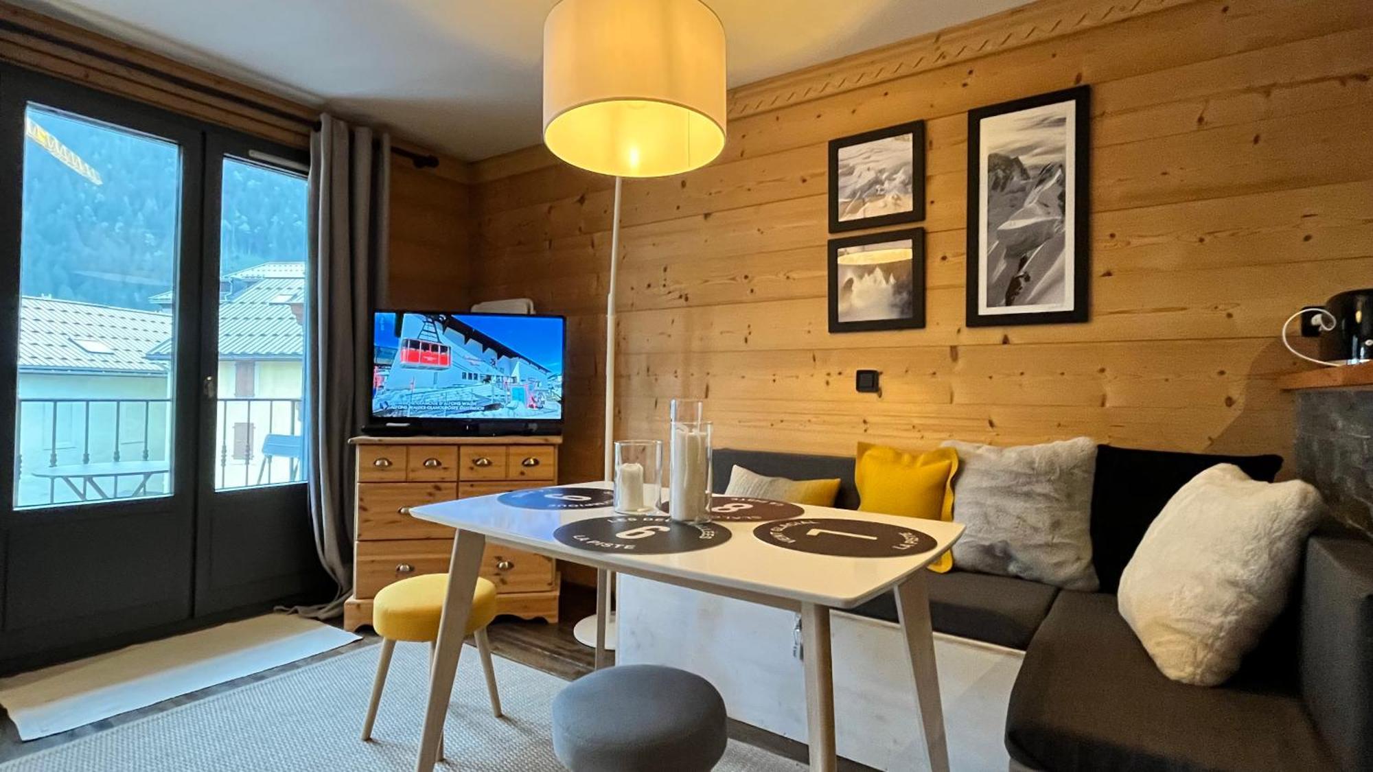 Le 41 Du Lyret - Appartement Type Studio Pour Deux Avec Vue Sur Les Aiguilles Dans Chamonix Centre Chamonix