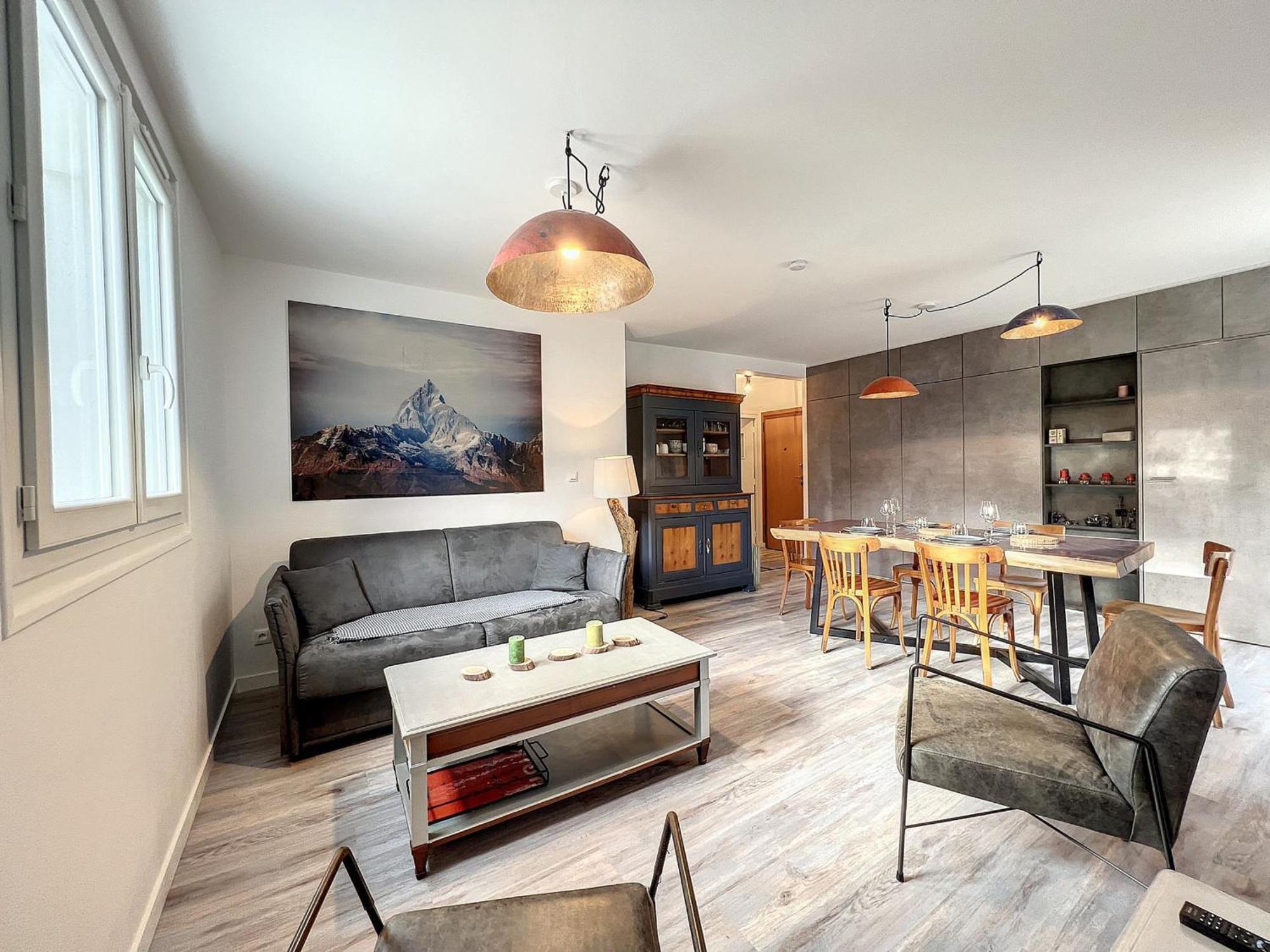 Chamonix: Appart. 63m², 6 Pers, Balcon, Parking, Wifi - Fr-1-507-78 * Chamonix