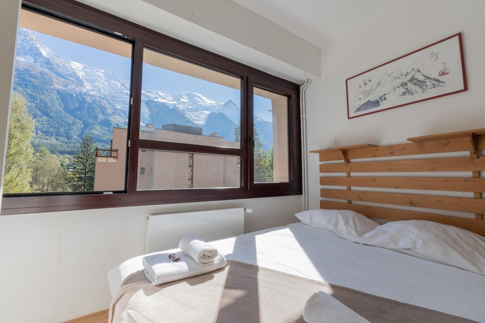 Apartment Lumineux A Avec Vue Imprenable Sur Mont Blanc Et Parking