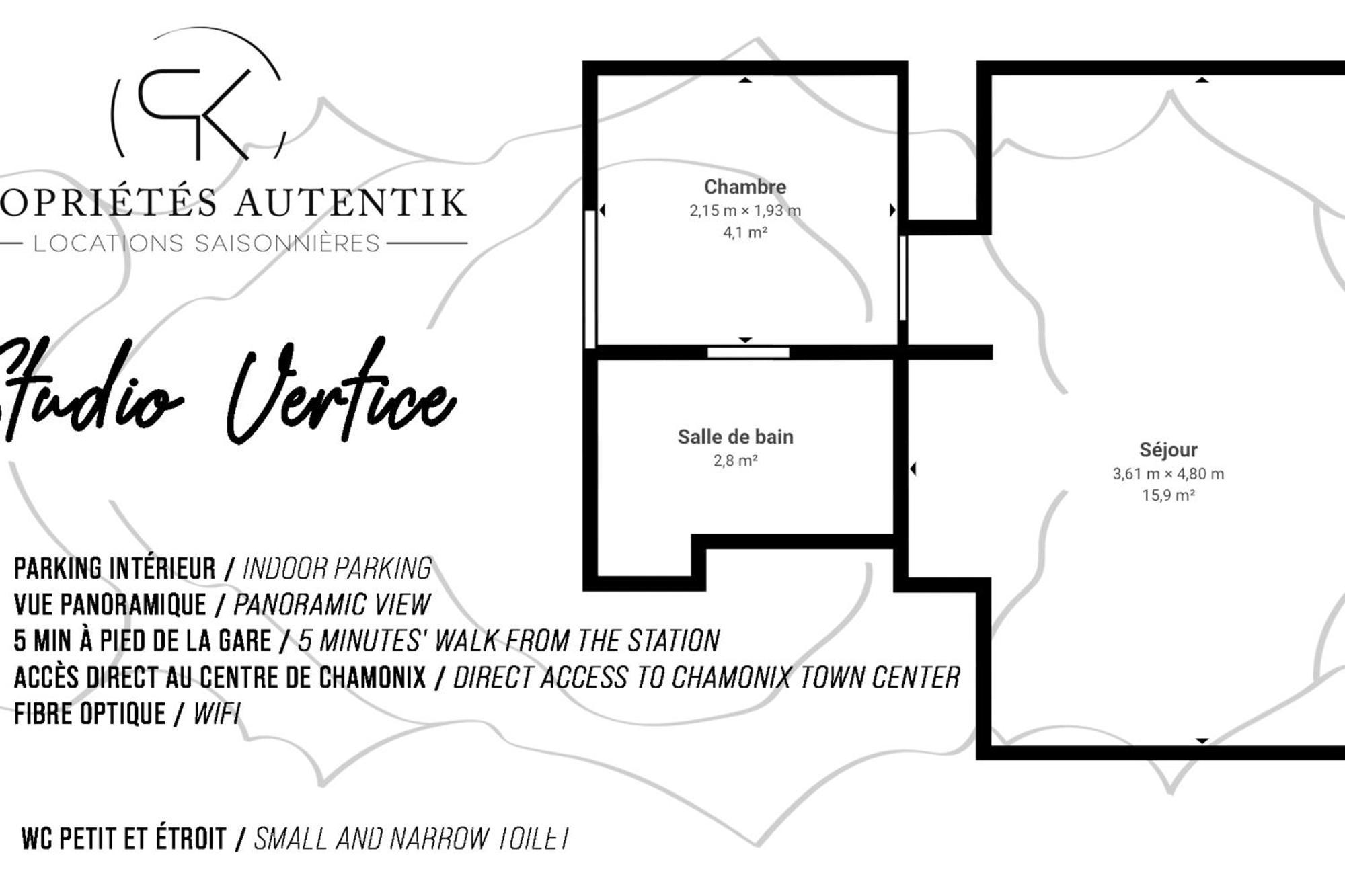 Apartment Vertice - Center Mont-blanc View