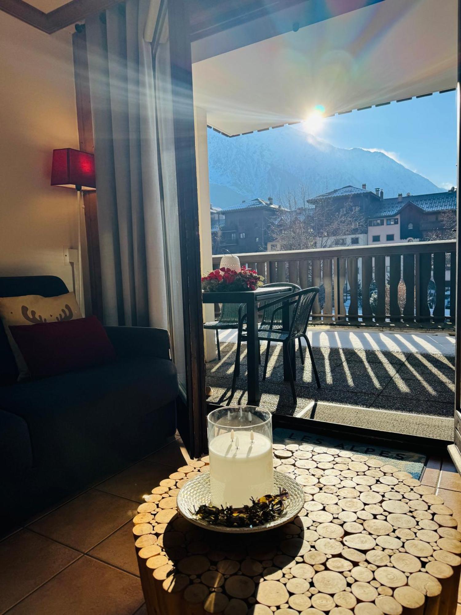 Vu Mont Blanc Parking Terrasse * Chamonix