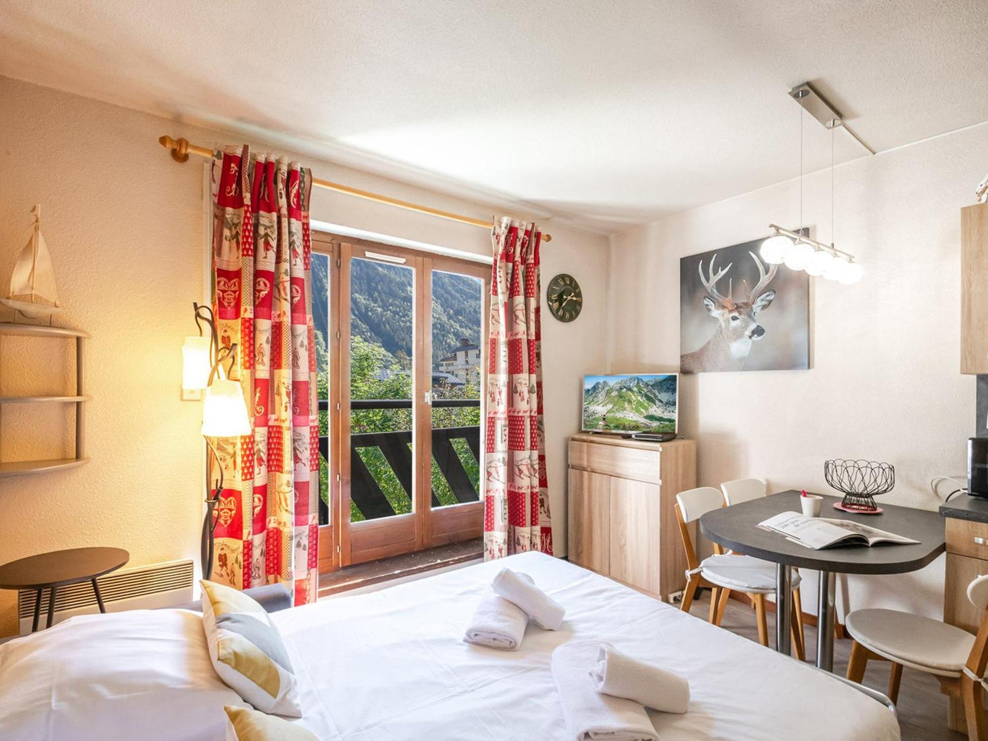 : Charmant, Balcon Vue Mont-blanc, Parking, Wifi, Animaux Acceptes - Fr-1-343-221 *