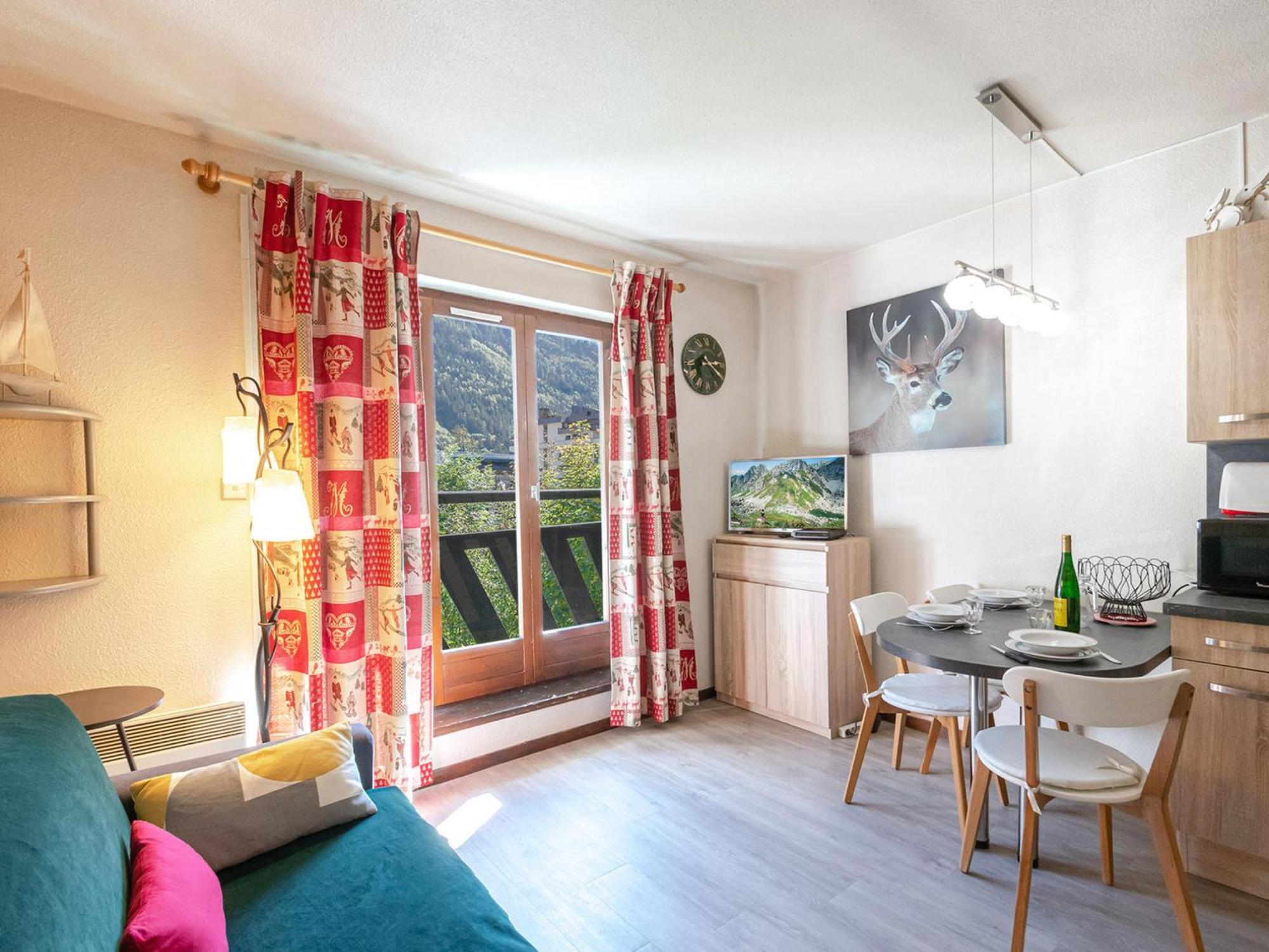Apartment : Charmant, Balcon Vue Mont-blanc, Parking, Wifi, Animaux Acceptes - Fr-1-343-221 *