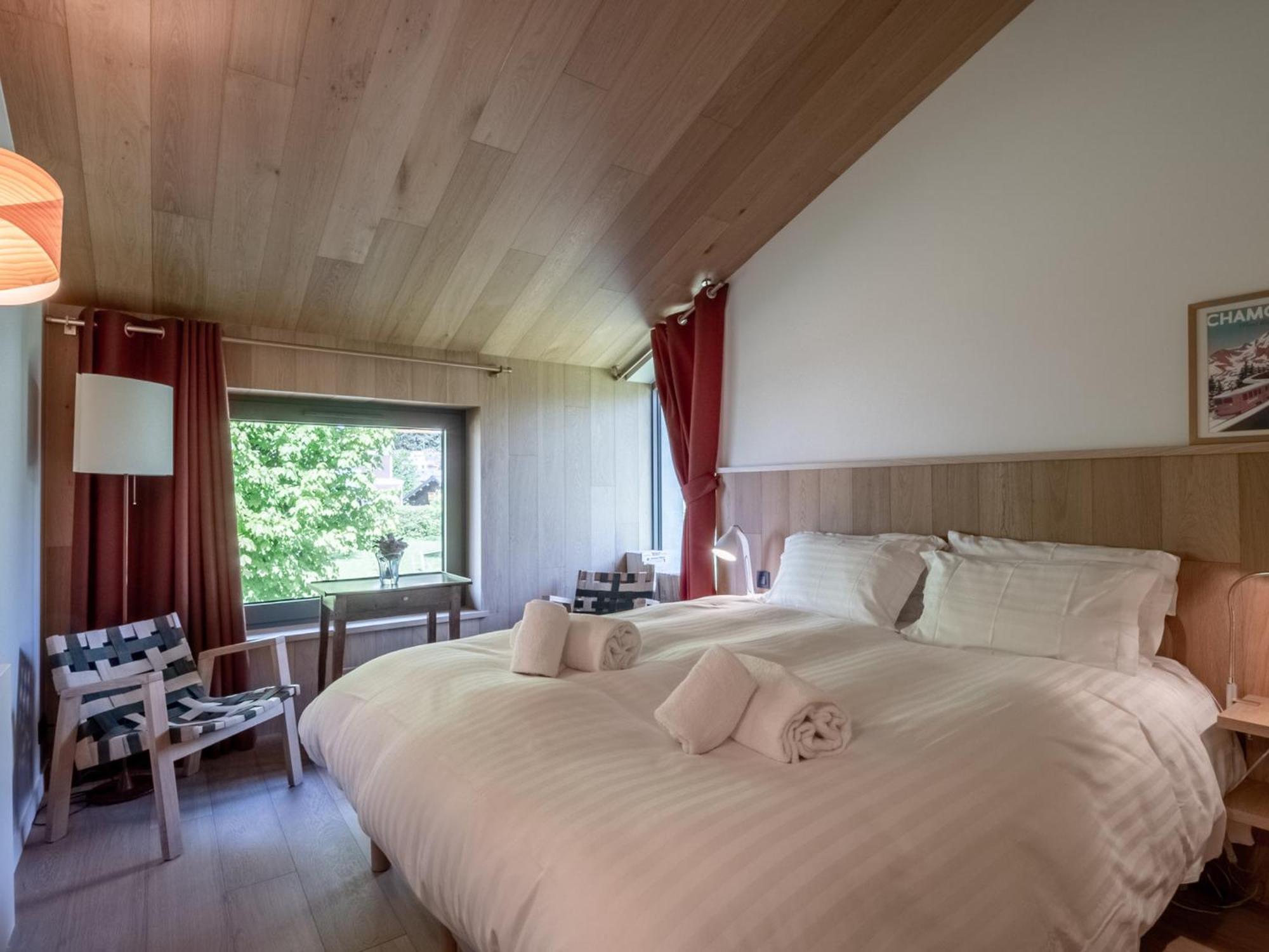 Contemporain Avec Sauna, Cheminee, Et Grand Jardin - Fr-1-343-243 Chalet Chamonix