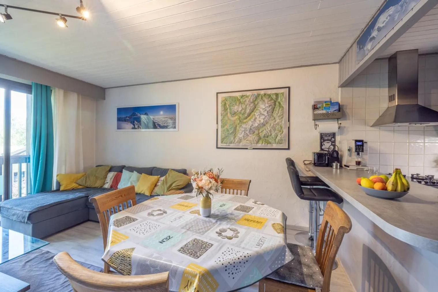 Centre, 51m2, Vue Mt Blanc, 2 A 6 Pers, 2 Balcons *