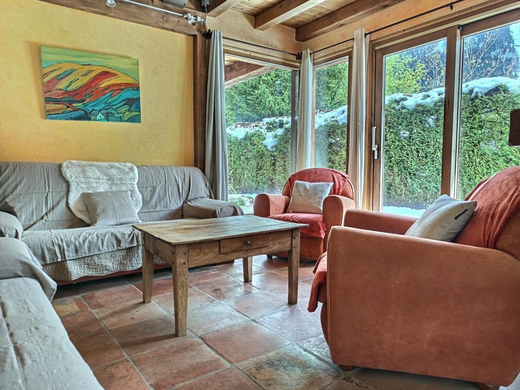 Spacieux A Pour 9 - Vue Panoramique Mont-blanc, Jacuzzi, Jardin & Parking Chalet Chamonix