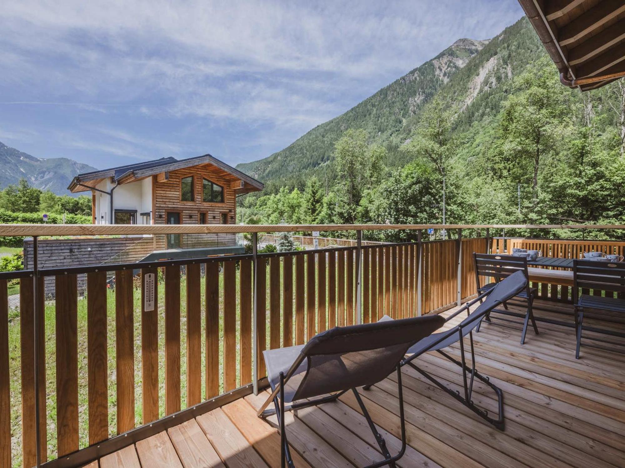 Moderne Avec Terrasse, Vue Sur Mont Blanc - Fr-1-343-265
